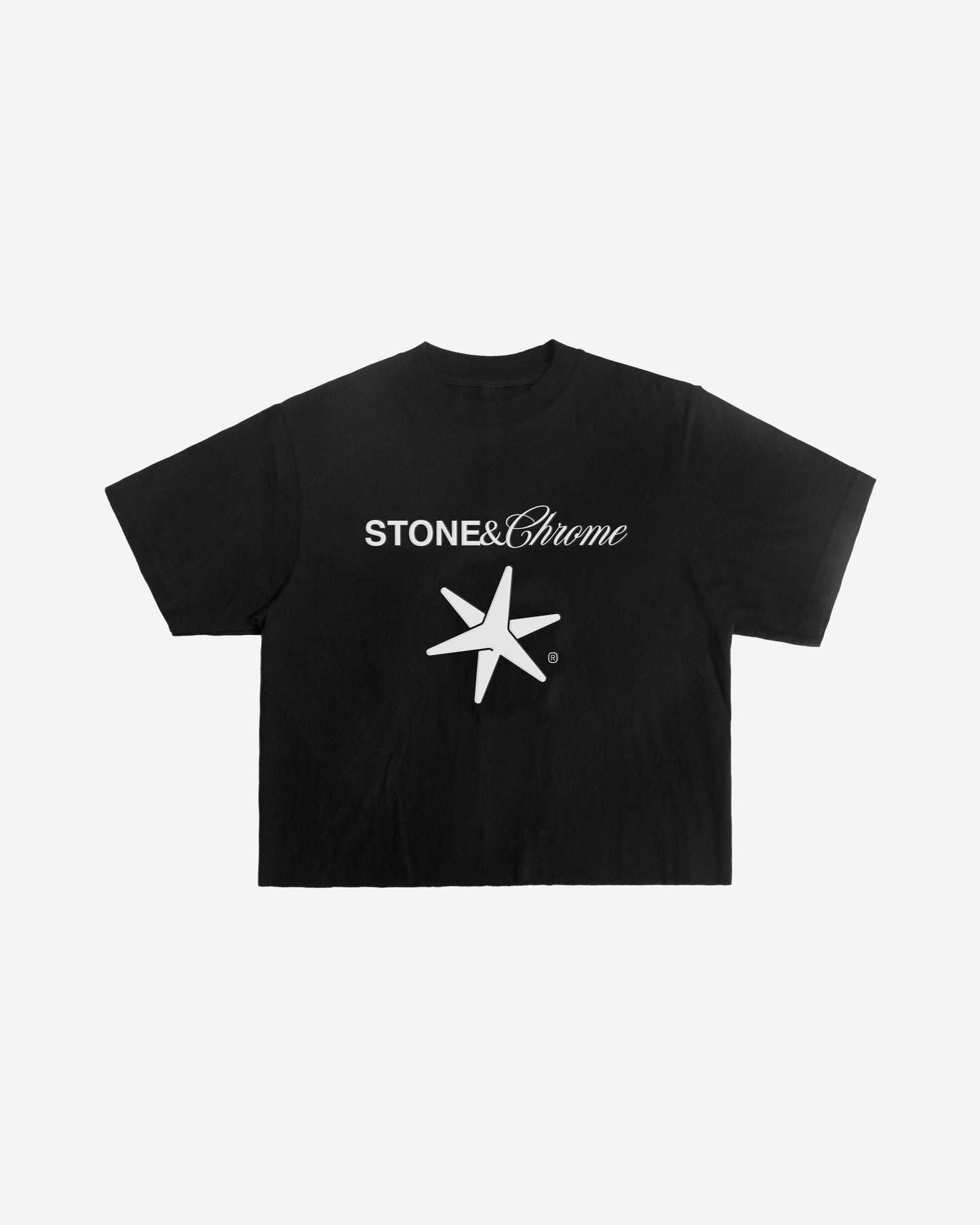 Logo Crop Shirt - Black