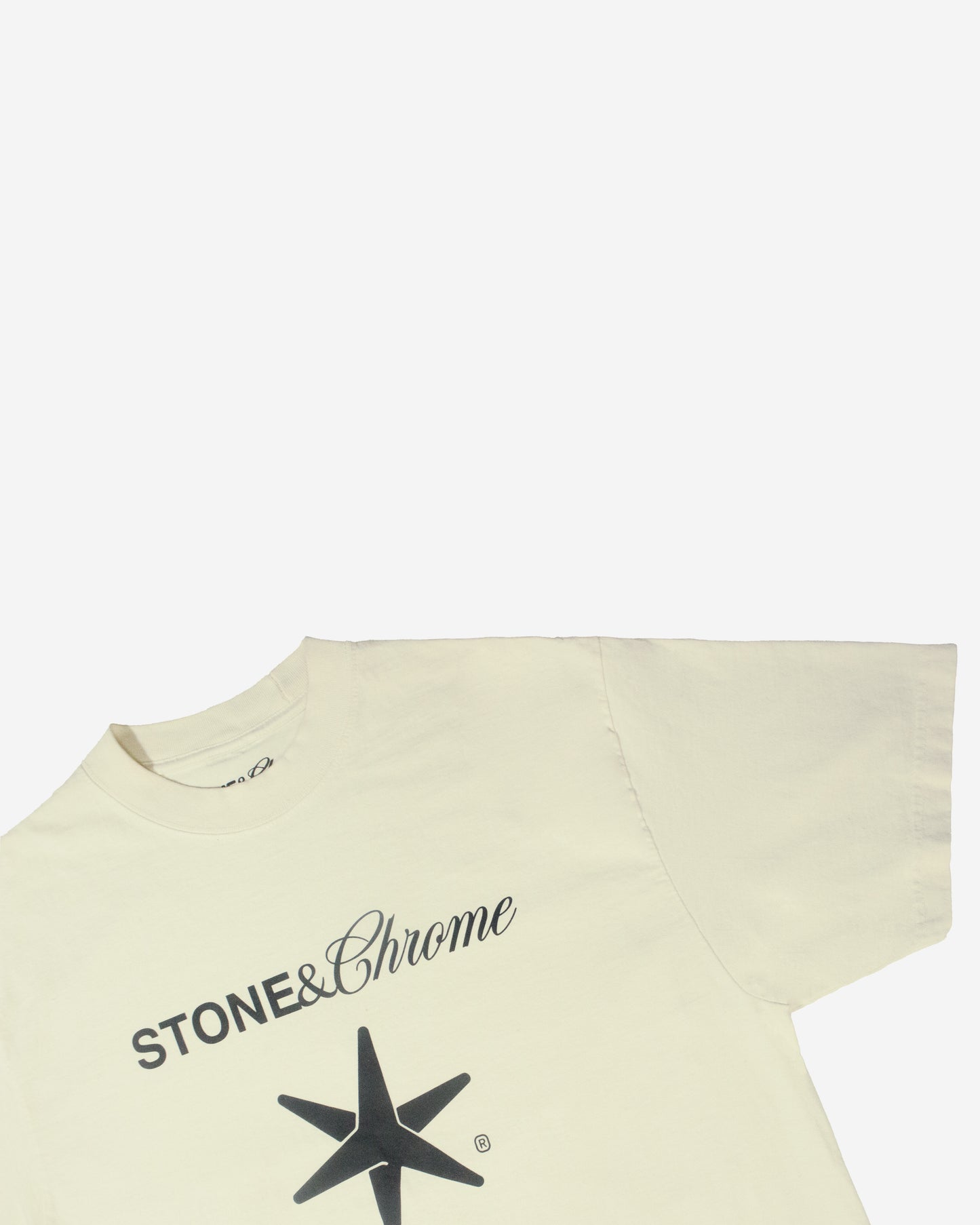 Logo Crop Shirt - Cream