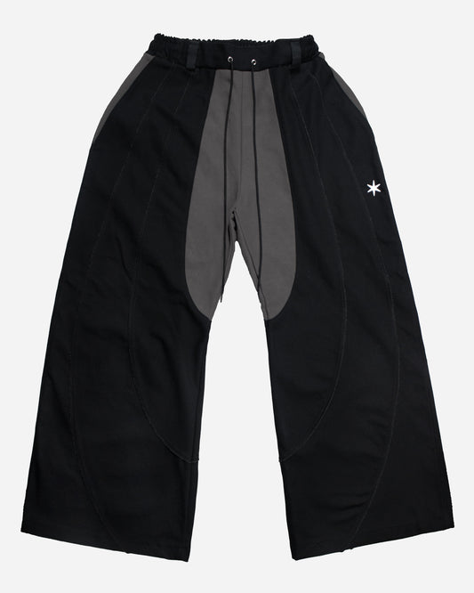 Saddle Wide Pants - Gray