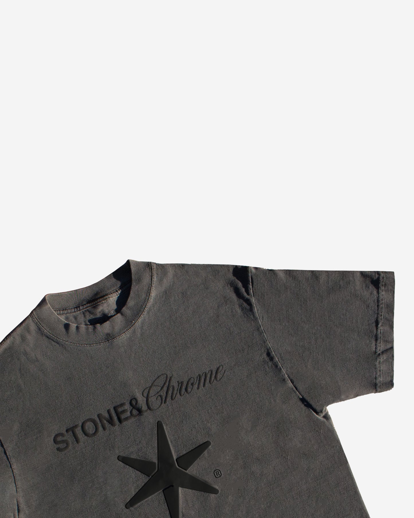 Logo Crop Shirt - Vintage Gray